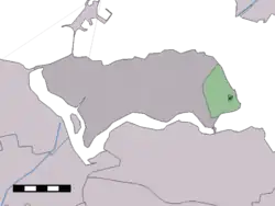 Lage von Kats in der Gemeinde Noord-Beveland