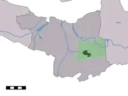 Lage von Axel in der Gemeinde Terneuzen