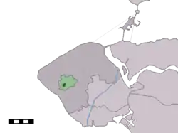 Lage von Meliskerke in der Gemeinde Veere