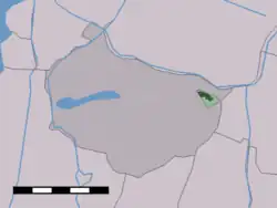 Lage von Neck in der Gemeinde Wormerland