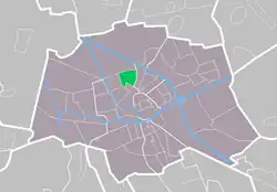 Lage von Selwerd in der Gemeinde Groningen