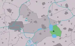 Lage von Eastermar in der Gemeinde Tytsjerksteradiel