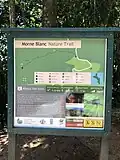 Wanderwegkarte der Morne Blanc Trails
