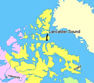 Karte von Lancastersund – Lancaster Sound