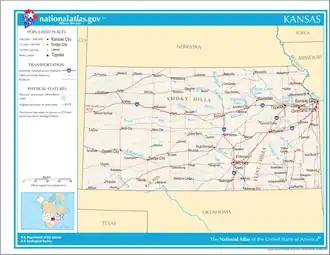 Karte von Kansas