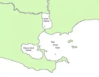 Karte von Torndirrup Peninsula