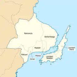 Die Distrikte der Stadt