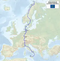 Karte des Wanderweges