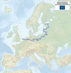 Karte des Wanderweges