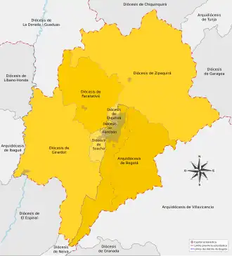 Karte der Kirchenprovinz {{{Kirchenprovinz}}}