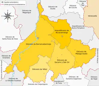 Karte der Kirchenprovinz {{{Kirchenprovinz}}}