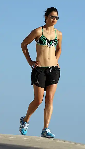 Maria Areosa als Zuschauerin beim Europacup-Triathlon in Quarteira (2011)