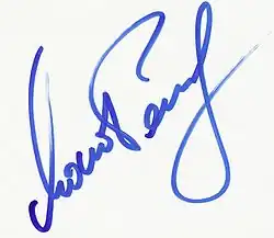 Signatur von Maria Perschy