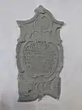 Sandsteinepitaph für Andreas Unsinn († 1774)