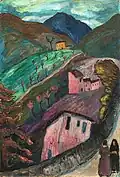 Marianne von Werefkin: Berglandschaft bei Oschwand. (1915/1917)