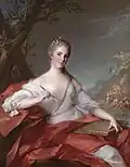 Jean-Marc Nattier: Marie-Geneviève Boudrey als Muse, 1752 (Ort unbekannt)