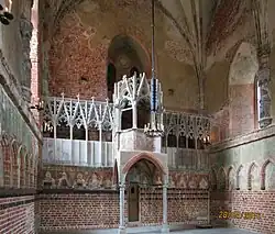 Restaurierte Kanzel und deren Umgebung 2016