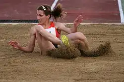 Marija Šestak Rang zwölf mit 13,87 m