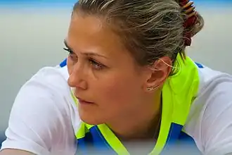 Marina Aitowa Rang zwölf mit 1,83 m