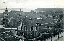 Marinelazarett in der Wik etwa 1910