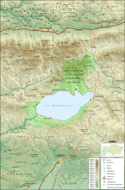 Sarymsaqty-Gebirgszug nördlich des Markakol-Sees