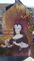 Mural der Markgräfin Sibylla Augusta in der Schiffstraße