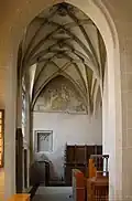 Blick in die Marienkapelle; den Marienaltar hat Graf Hartmann gestiftet