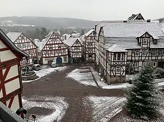 Marktplatz im Winter