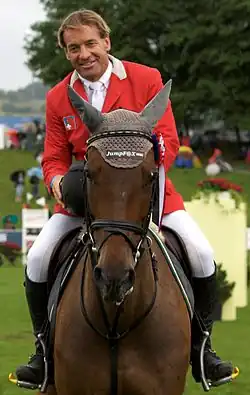 Markus Fuchs mit La Toya III beim CSIO Schweiz, St. Gallen, 2009