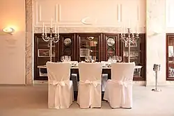 Eingedeckter Tisch bei einer Veranstaltung im Marmorsaal (2010)