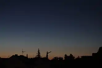 Konjunktion Mars-Jupiter am Morgen des 22. Juli 2013