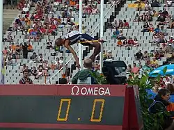 Martyn Bernard erreichte 2,23 m und schied nur wegen seiner drei Fehlversuche aus