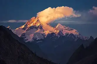 Der Masherbrum von Süden aus dem Hushe-Tal