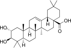 Strukturformel der Maslinsäure