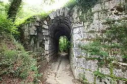 Südseite der Brücke Ponte Fonnaia