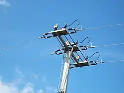 Geöffneter Masttrenner für 20 kV