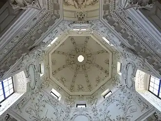 Kuppel, Stuck oben Alexander, darunter Sohn Joseph