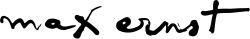 Signatur von Max Ernst