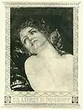 Max Klinger, Exlibris für D. Bischoff, Aquatintaradierung, 1885