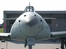 Bugansicht mit vier 30-mm-MK 108, Fliegerhorst Manching, 2007