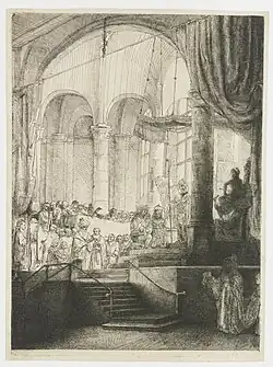 Medea, oder Die Hochzeit von Iason und Glauke, 1648, Radierung, ca. 240 × 177 mm, Bartsch 112, Zustände 1 (links) und 5 (rechts)