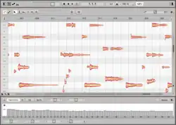 Screenshot von Melodyne studio 4.2