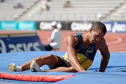 Damiel Dossévi Geteilter Rang sechs mit 5,45 m