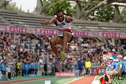 Hugo Mamba-Schlick Rang elf mit 16,63 m