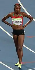 Mercy Cherono als Fünfte