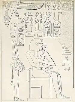 Meritre Hatschepsut (links) neben Thutmosis III.