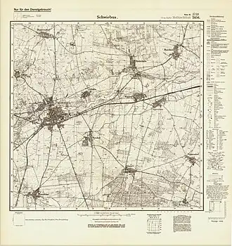 Messtisch-Blatt von 1933