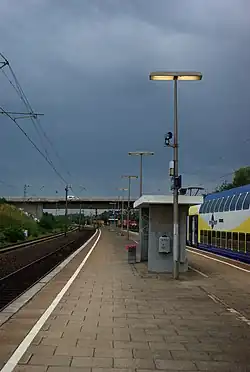 Ansicht am Bahnsteigen