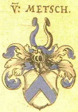 Wappen derer von Metsch in Siebmachers Wappenbuch