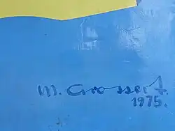Michael Grossert (1927–2014) Unterschrift, 1975